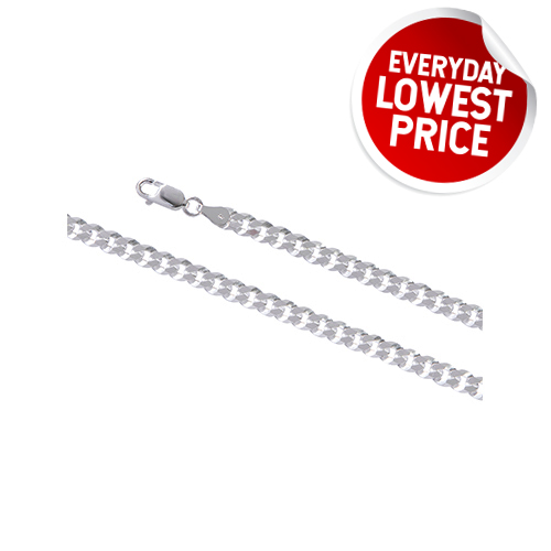 Silver Curb 1.00 Essential Chain (5mm)