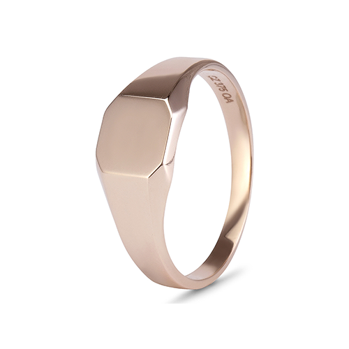 9kt Rose Gold Square Signet Ring (7.7mm x 7.7mm)