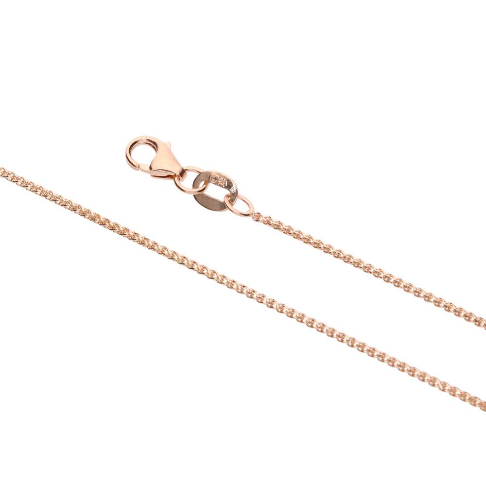 9kt Rose Gold Wheat 025 Pendant Chain (1.10mm)