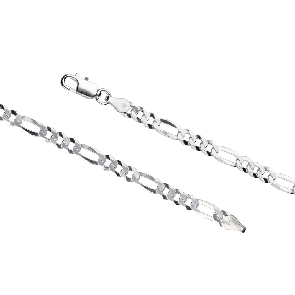Silver Figaro 3+1 Link (4.5mm)