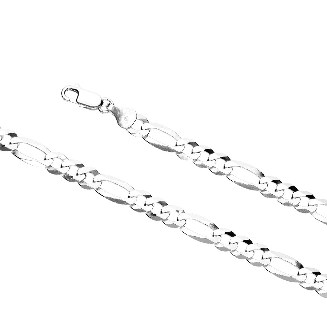 Silver Figaro 3+1 Link (6.0mm)