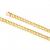 9k Gold Curb Bevel 350  Essential Link Chain (13mm)