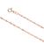 Silver Rose Gold Plated Singapore Chain (2.2mm)