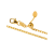 18kt Yellow Gold Diamond Cut Wheat Slider Adjustable 025 Pendant Chain (1.3mm)