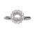 18k White Gold Halo Mount -Suitable for 0.75ct Diamonds