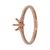 9k Rose Gold 6 Claw Solitaire Mount (0.50-1.00)