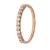 9k Rose Gold GH Moissanite Claw Eternity Ring (0.33 - 1.00)