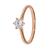 9k Rose Gold 6 Claw Solitaire GH Moissanite Ring (0.50ct - 1.00ct)