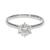 9k White Gold 6 Claw Solitaire Moissanite Ring (1.00ct)
