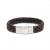 Stainless Steel Brown Woven Bracelet (21cm)
