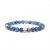 Stainless Steel Blue Sodalite Bead Bracelet (6mm)