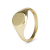 9k Yellow Gold Round Signet Ring (8.80mm Diameter)