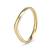 9k Yellow Gold Plain Curved Side Band (2.05mm)