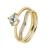 9k Gold Cubic Zirconia Pav?? Curved Band (0.15ct)