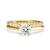 9k Yellow Gold Cubic Zirconia Claw Eternity Ring (0.25ct)