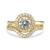 9k Gold Cubic Zirconia Broad Pave Side Band (0.15ct)
