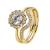 9k Gold Cubic Zirconia Broad Pave Side Band (0.15ct)