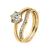 9k Yellow Gold Cubic Zirconia Solitaire 6 Claw Ring (0.75ct)