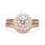 9k Rose Gold Cubic Zirconia Broad Pave Side Band (0.15ct)