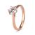 9k Rose Gold Cubic Zirconia Solitaire 6 Claw Ring (0.75ct)