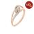 Rose Gold Diamond Knot Ring