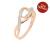 9kt Rose Gold Diamond Dress Ring