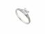Silver Cubic Zirconia Princess Cut With Pavé Shoulders Ring