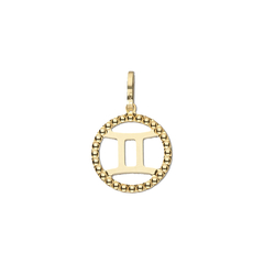 9k Gold Gemini Charm