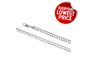 Silver Curb 120  Essential Chain (5mm)