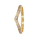9Kt Yellow Gold Pave Diamond Curved Band